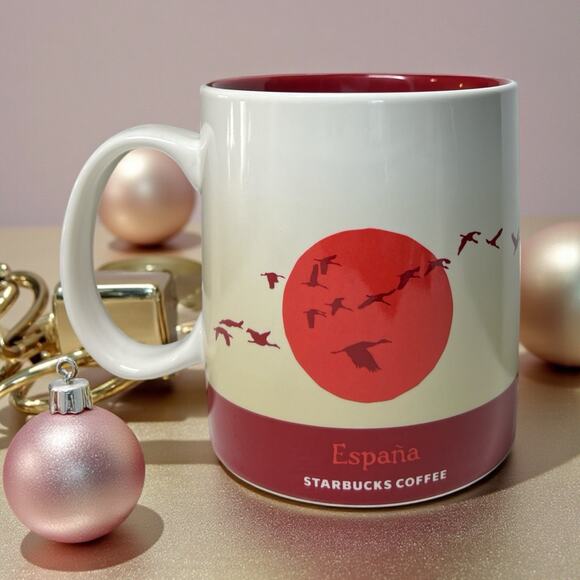 Starbucks Spain Global Icon Mug 2016 16oz Coffee Cup Rare Retired EUC - Picture 3 of 6